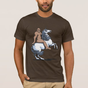 Bigfoot som rider en Unicorn Tröja
