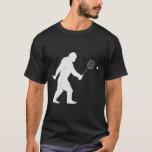 Bigfoot spelar Badminton Shuttle Funny Badminton T Shirt<br><div class="desc">Bigfoot Spela Badminton Shuttle Funny Badminton Player 1</div>