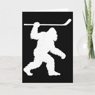 Bigfoot spelar hockey rolig Sasquatch sport  Kort