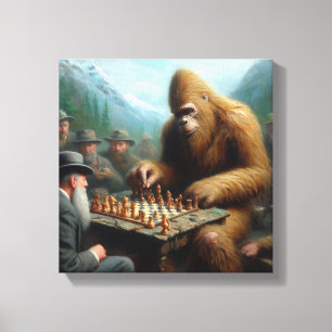 Bigfoot-spelschack Canvastryck