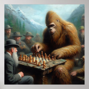 Bigfoot-spelschack Poster
