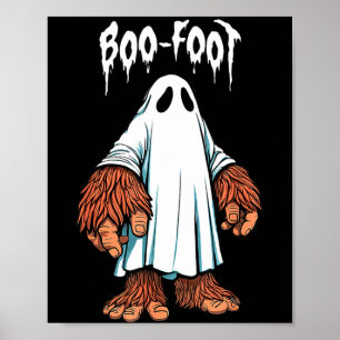 Bigfoot-spökdräkt halloween boo-foot sasquatch poster
