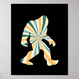 Bigfoot Squatchy Retro 90s Stil Poster