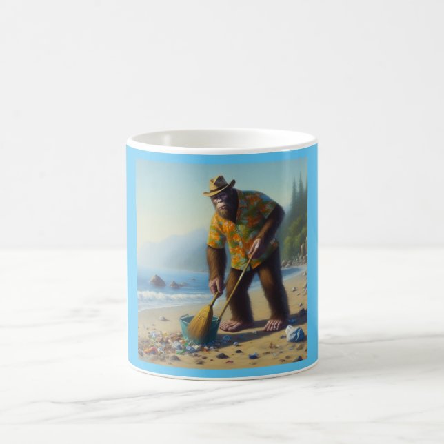 Bigfoot Städning Beach Kaffemugg (Center)