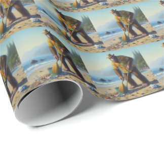Bigfoot Städning Beach Presentpapper