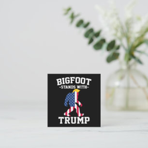 Bigfoot Stands med trumfkort 2024 Fyrkantigt Visitkort