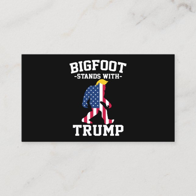 Bigfoot Stands med trumfkort 2024 Visitkort (Framsida)