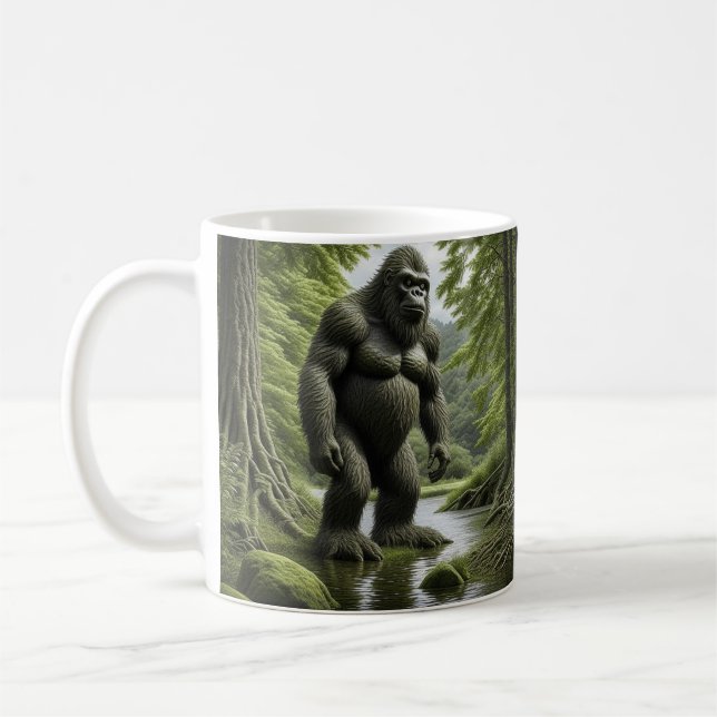 Bigfoot står i Tecknaden Bäck Kaffemugg (Vänster)