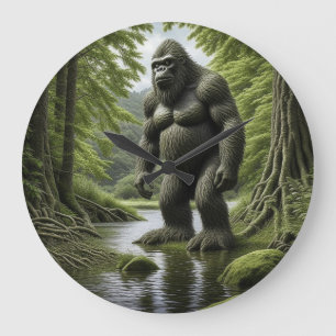 Bigfoot står i Tecknaden Bäck Stor Klocka