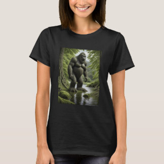 Bigfoot står i Tecknaden Bäck T Shirt