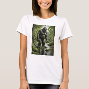 Bigfoot står i Tecknaden Bäck T Shirt