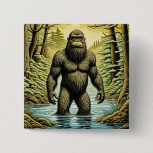 Bigfoot står i Tecknaden Vatten Knapp