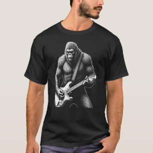 Bigfoot Sten Guitar Funny Manar Graphic T-Shirt