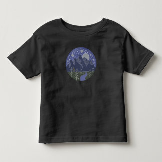 Bigfoot Stjärnklar Nattpromenad | Kryptid Folkkons T Shirt