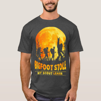 Bigfoot Stock min scout-ledare som gömmer Hallowee T Shirt