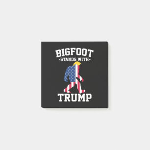 Bigfoot Stöder Trump 2024 Valet Post-it Block