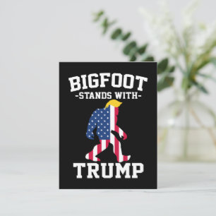 Bigfoot Stöder Trump 2024 Valet Tack Kort