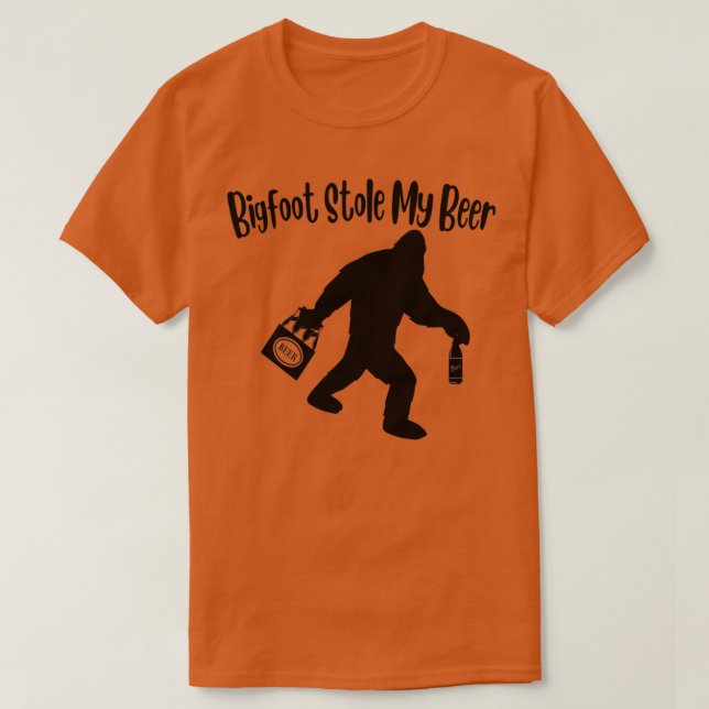 Bigfoot Stole Mitt öl T Shirt (Design framsida)