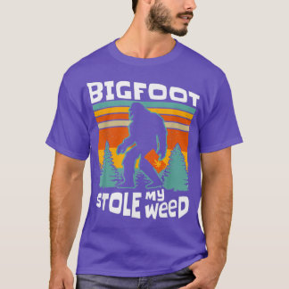 Bigfoot Stole My Ogräs Funny Retro Stoner Sasquatc T Shirt