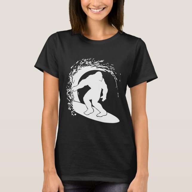 Bigfoot Surfing T Shirt (Framsida)
