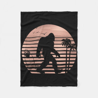 Bigfoot Surfing Tröja Rolig Sommarplagg Tee Ros Fleecefilt
