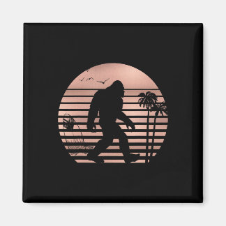 Bigfoot Surfing Tröja Rolig Sommarplagg Tee Ros Magnet