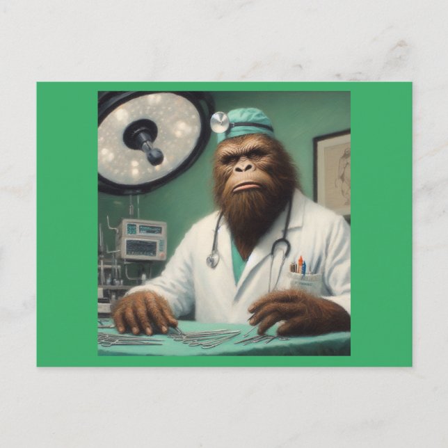 Bigfoot Surgeon Vykort (Framsida)