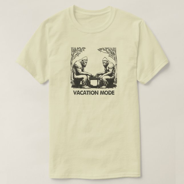Bigfoot-svängningslägeschess T Shirt (Design framsida)