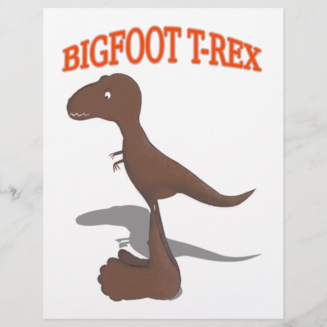 Bigfoot T-Rex Teckning (Framsida)