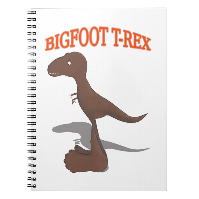 Bigfoot T-Rex Teckning Anteckningsbok (Framsidan)