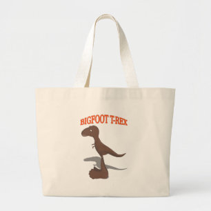 Bigfoot T-Rex Teckning Jumbo Tygkasse
