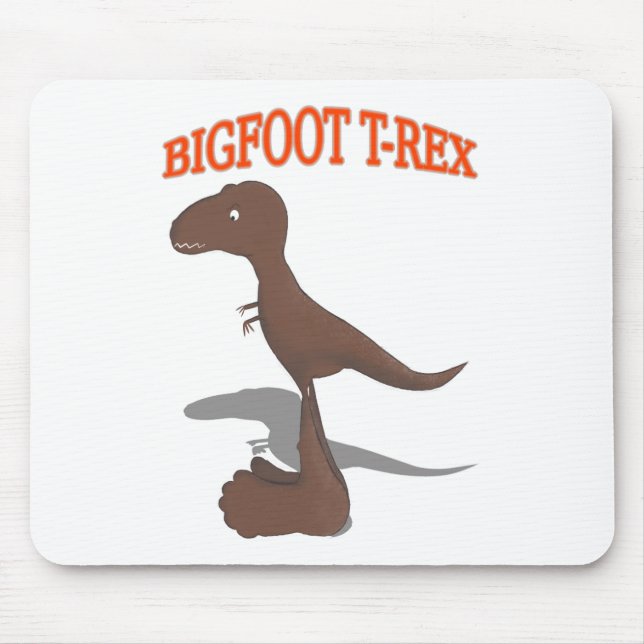 Bigfoot T-Rex Teckning Musmatta (Framsidan)
