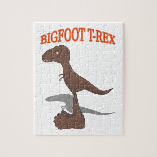 Bigfoot T-Rex Teckning Pussel (Vertikal)
