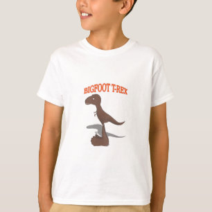 Bigfoot T-Rex Teckning T Shirt