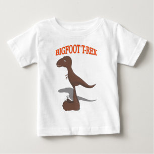 Bigfoot T-Rex Teckning Tee Shirt