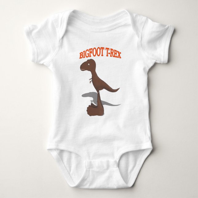 Bigfoot T-Rex Teckning Tee Shirt (Framsida)