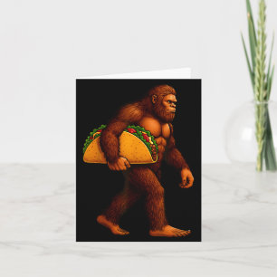 Bigfoot Taco Sasquatch Walking Taco Rolig Tröja Mi Kort