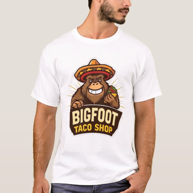 Bigfoot Taco Shop T Shirt (Framsida)