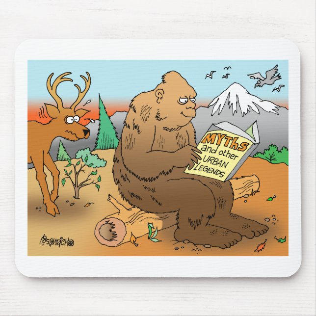 BIGFOOT TECKNAD MOUSEPADS! MUSMATTA (Framsidan)