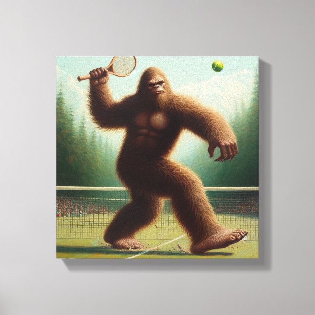 Bigfoot Tennis Canvastryck (Framsida)