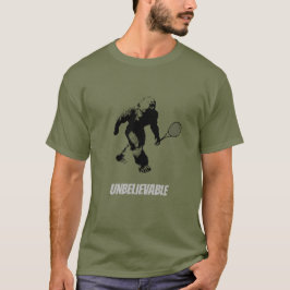 Bigfoot Tennis Player T Shirt