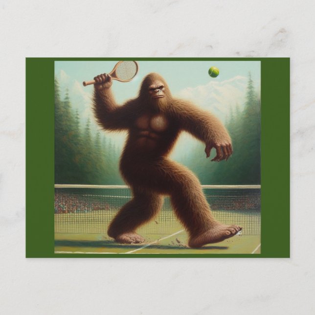 Bigfoot Tennis Vykort (Framsida)