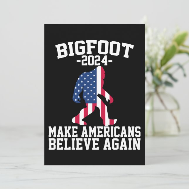Bigfoot till president 2024 inbjudningar (Stående Fram)