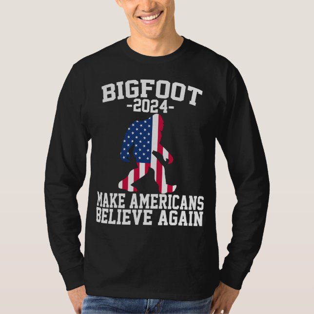 Bigfoot till president 2024 t shirt (Framsida)