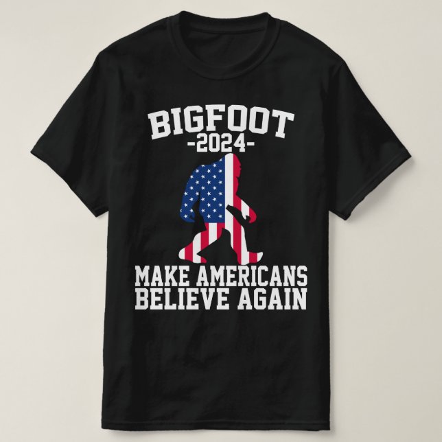 Bigfoot till president 2024 t shirt (Design framsida)