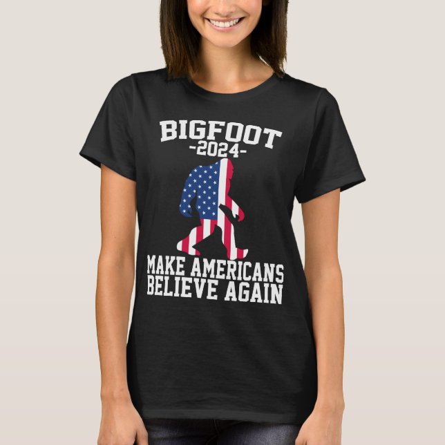 Bigfoot till president 2024 t shirt (Framsida)