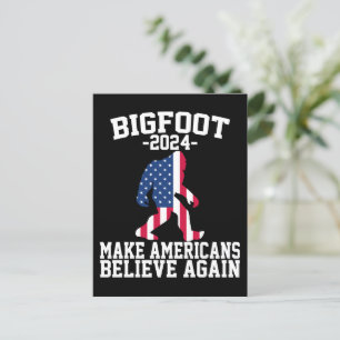 Bigfoot till president 2024 vykort