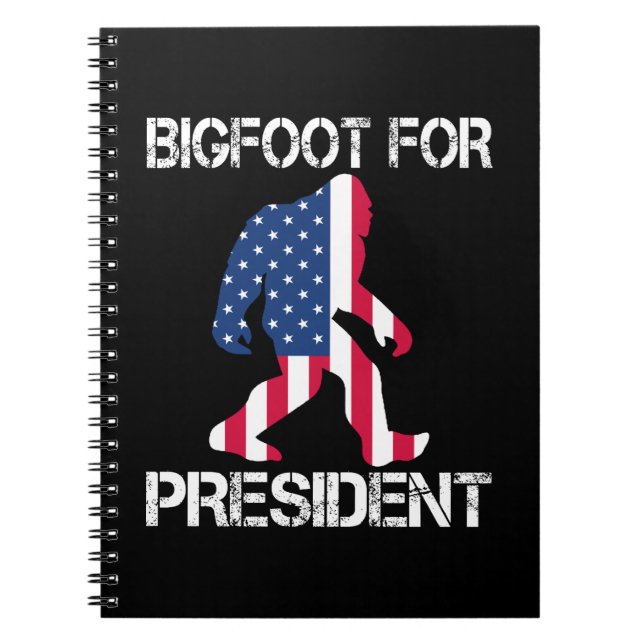 Bigfoot till president anteckningsbok (Framsidan)