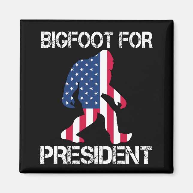 Bigfoot till president magnet (Framsidan)
