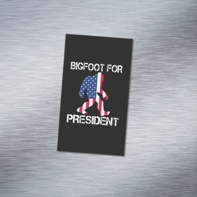 Bigfoot till president magnetiska visitkort (In Situ)